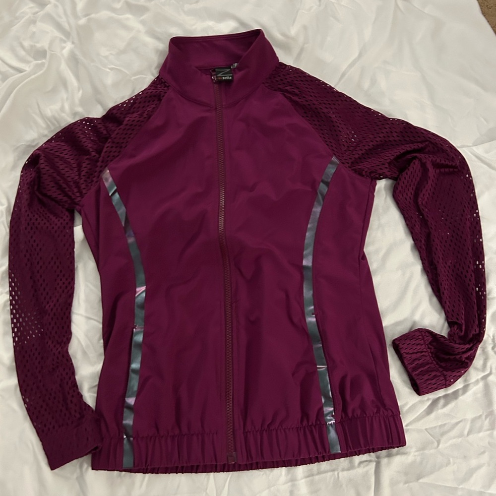 Zella Purple Athletic Jacket with Reflective Accents